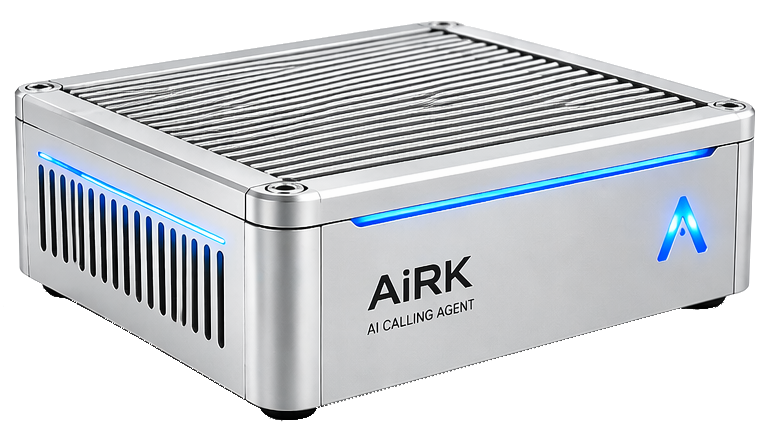 AI Calling Agent — AiRK-built edge device — NVIDIA Jetson Orin Nano platform